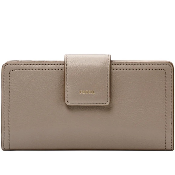 Fossil Logan RFID Tab Clutch in graystone - Picture 1 of 7
